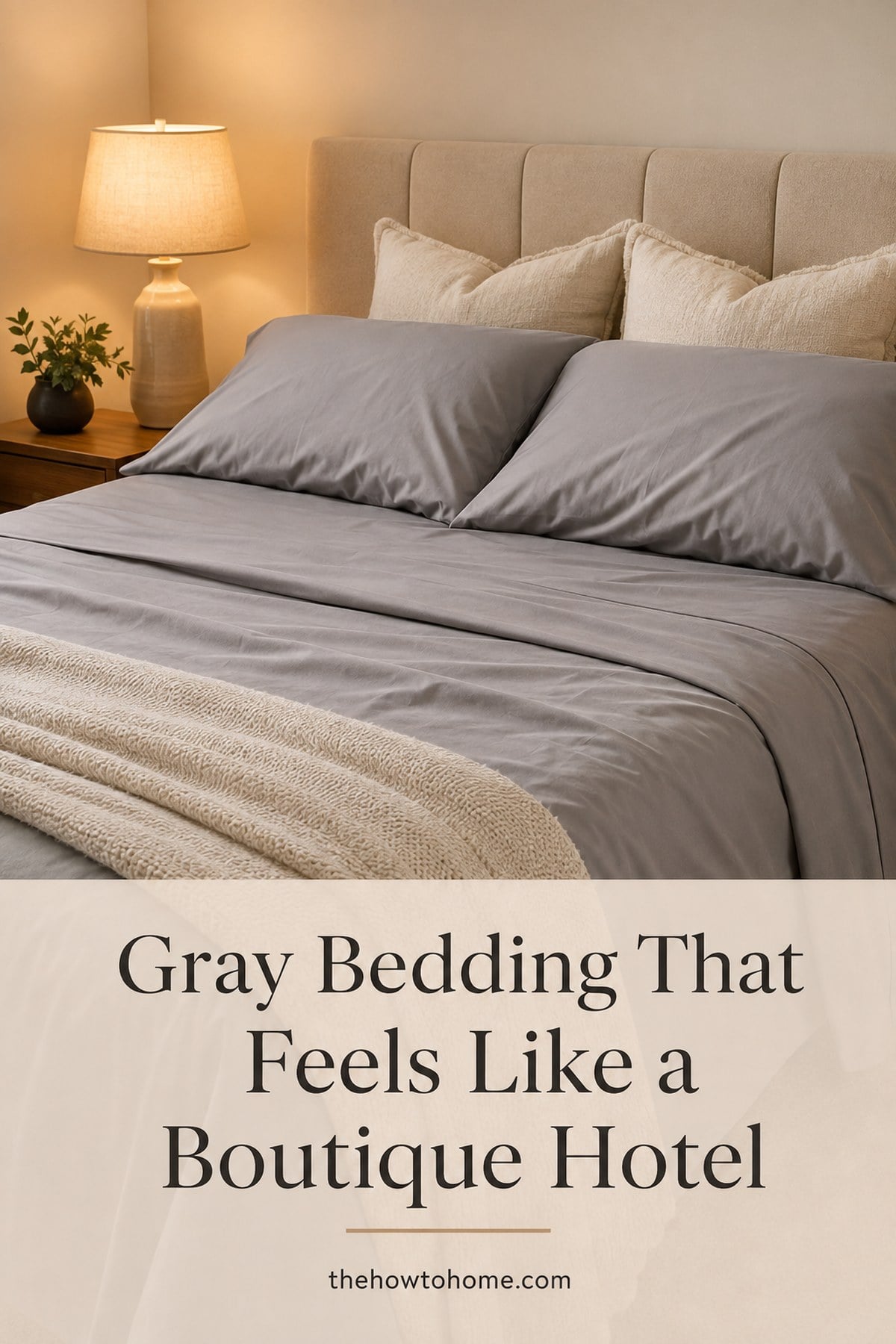 For anyone dreaming of a calm, hotel style bedroom on a normal budget. These smooth gray Silvery sheets look elevated and sleep cool. One simple swap that makes the whole room feel finished. bed sheets aesthetic, gray bed sheets